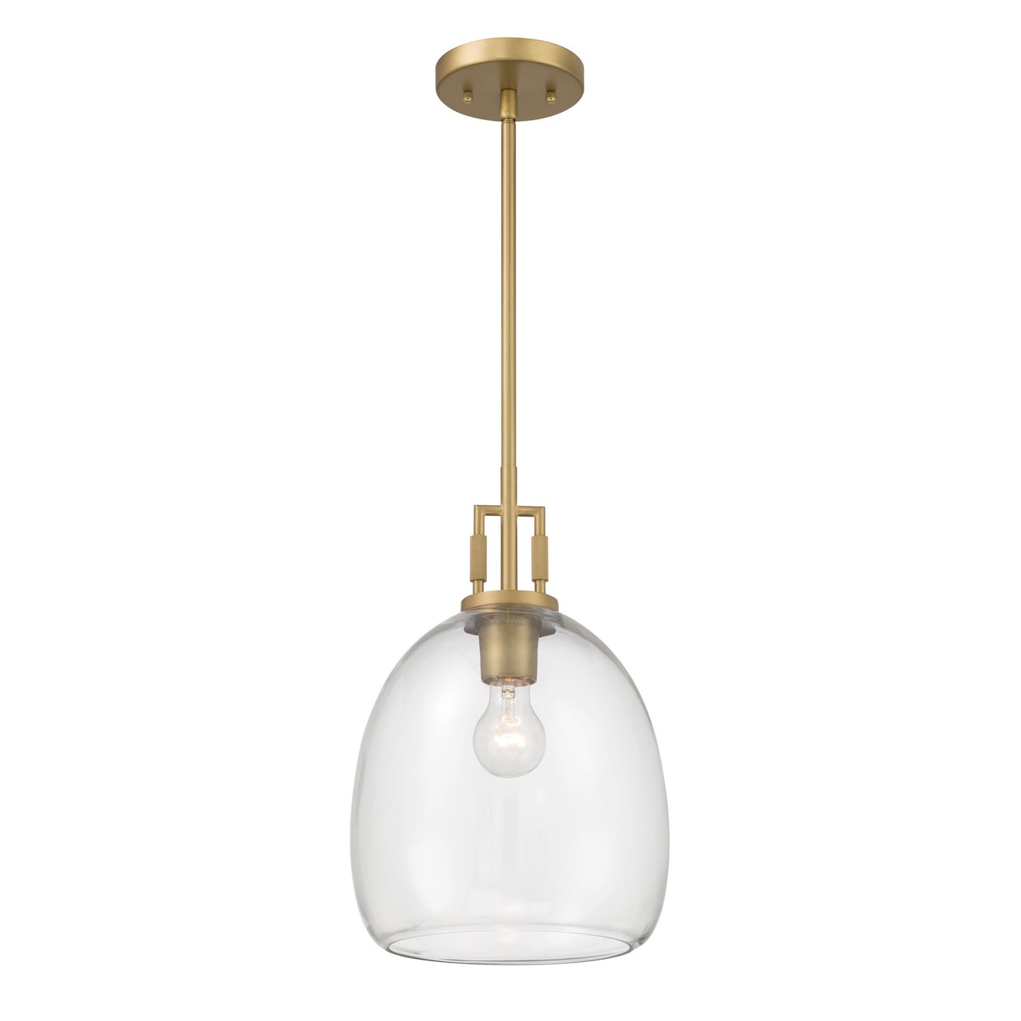 Orbis One Light Mini Pendant in Legacy Brass