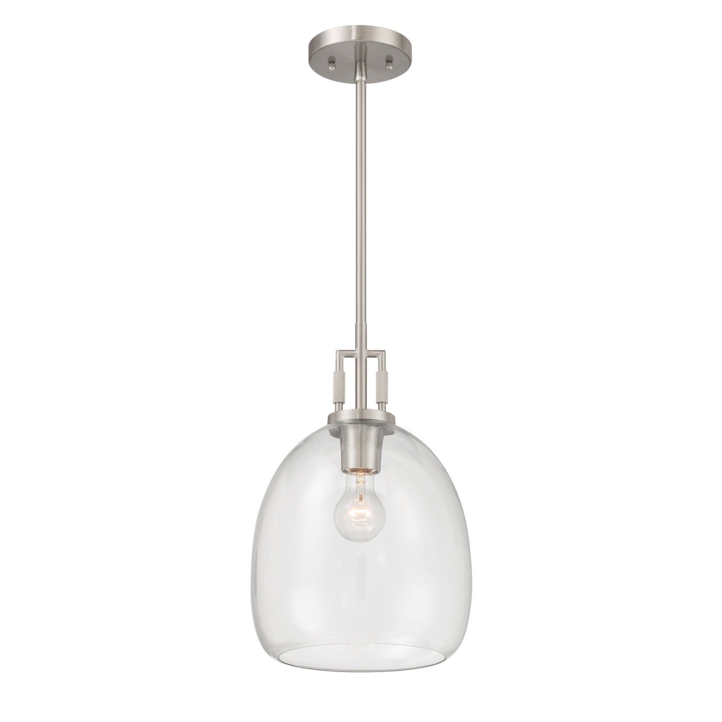 Orbis One Light Mini Pendant in Brushed Nickel