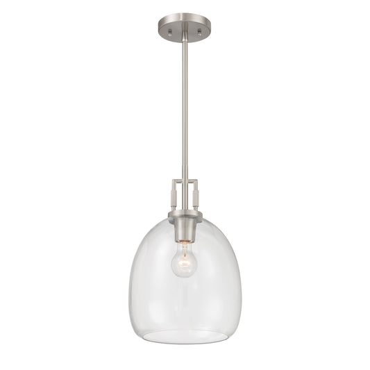 Orbis One Light Mini Pendant in Brushed Nickel