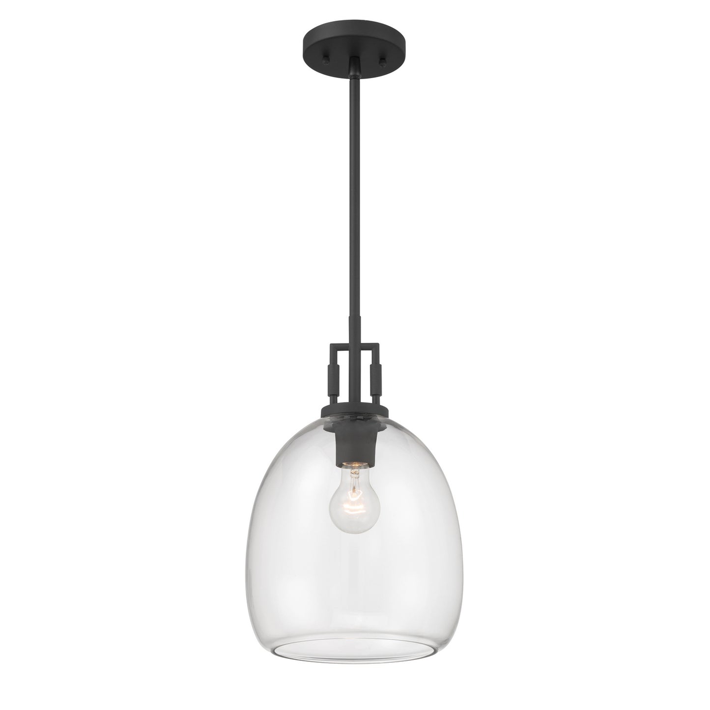 Orbis One Light Mini Pendant in Dark Matte Black