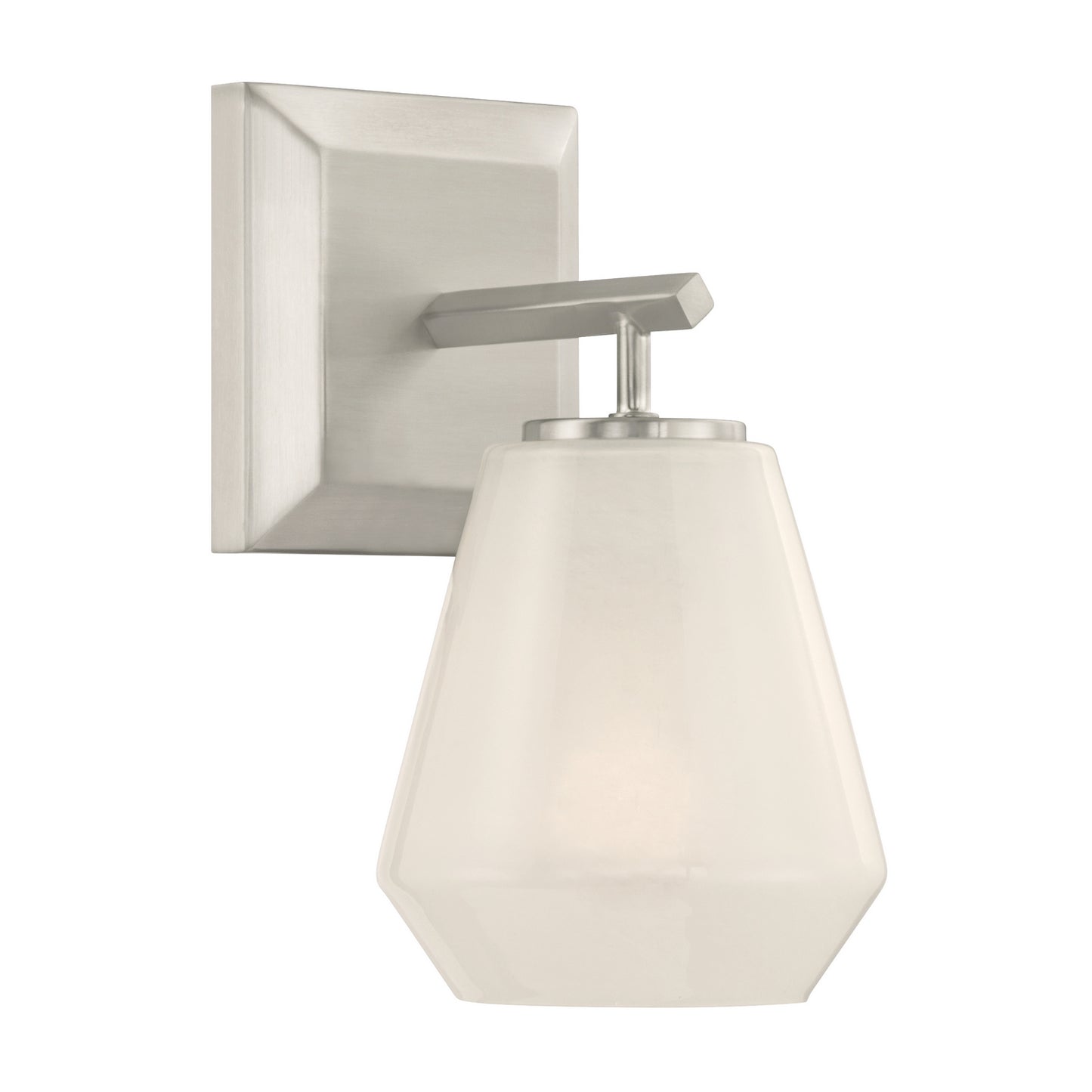 Siena One Light Bath Sconce in Brushed Nickel