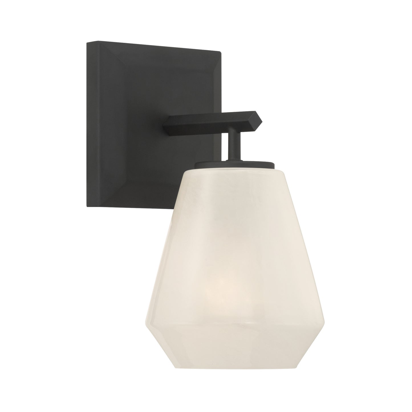 Siena One Light Bath Sconce in Dark Matte Black