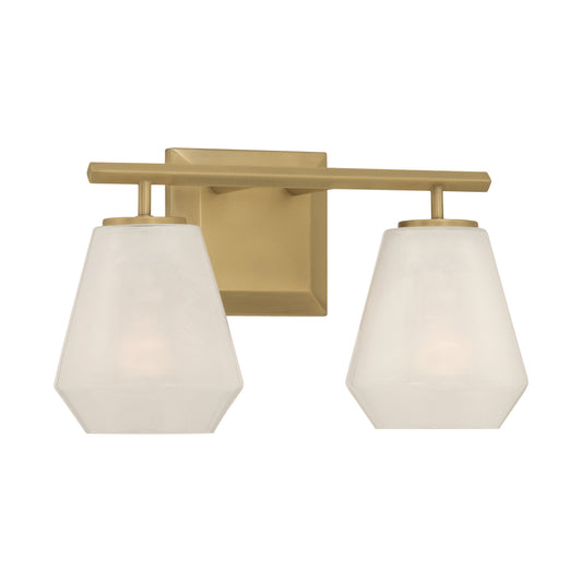 Siena Two Light Vanity in Legacy Brass