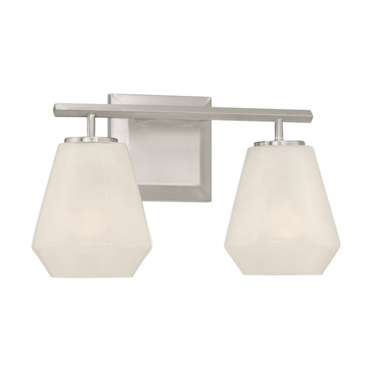 Siena Two Light Vanity in Brushed Nickel