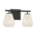 Siena Two Light Vanity in Dark Matte Black