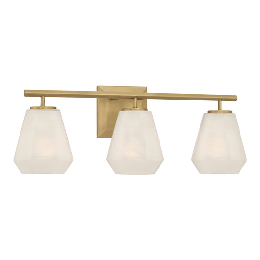 Siena Three Light Vanity in Legacy Brass