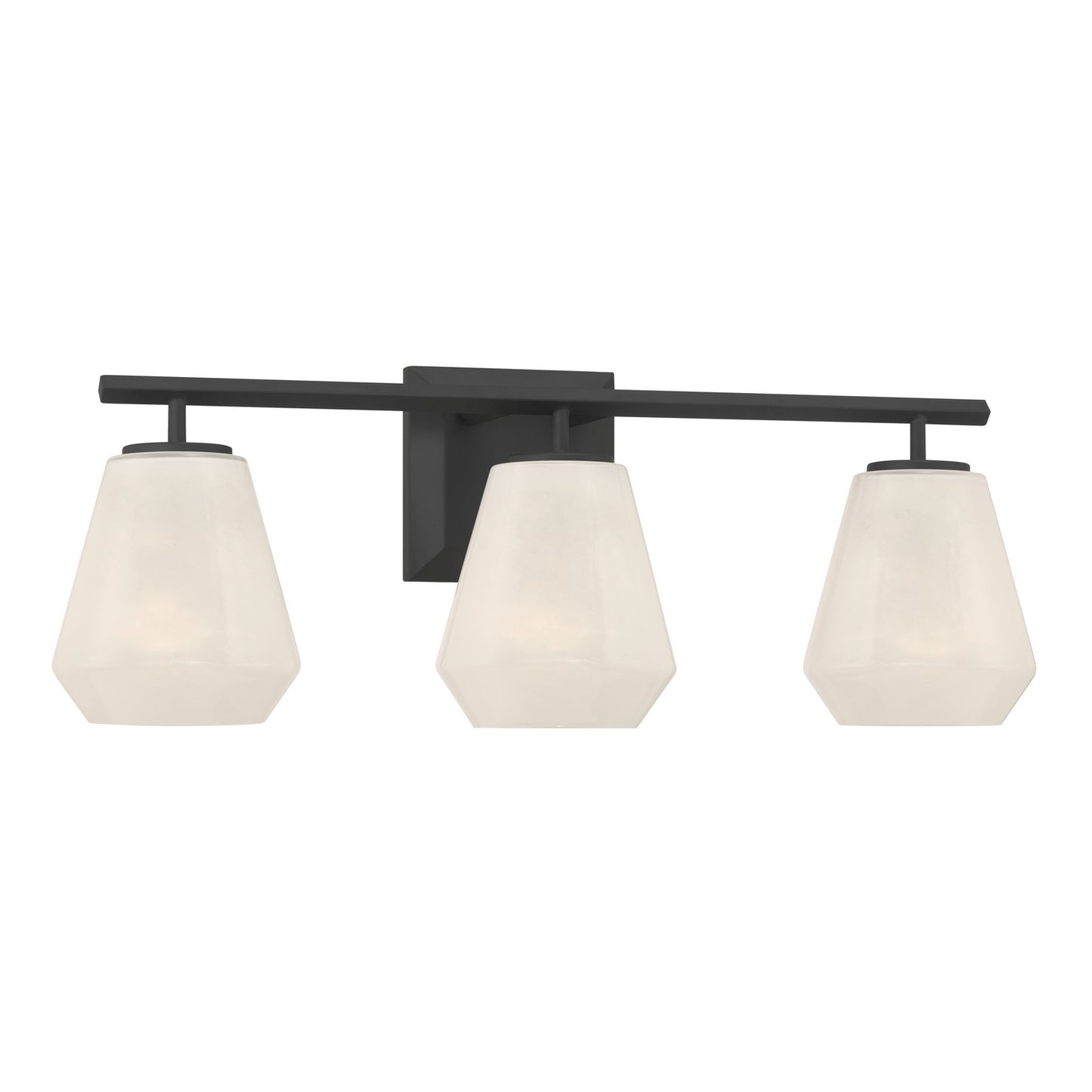 Siena Three Light Vanity in Dark Matte Black