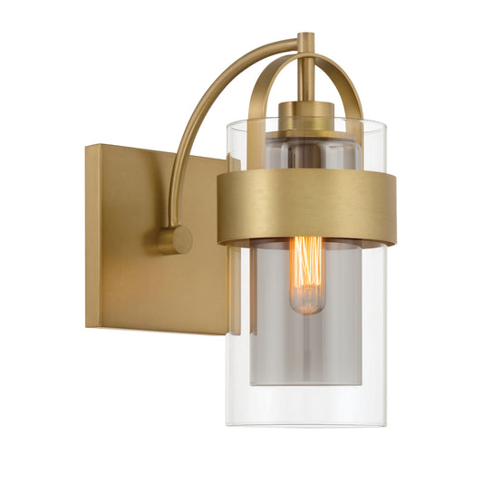 Ravik One Light Bath Sconce in Legacy Brass