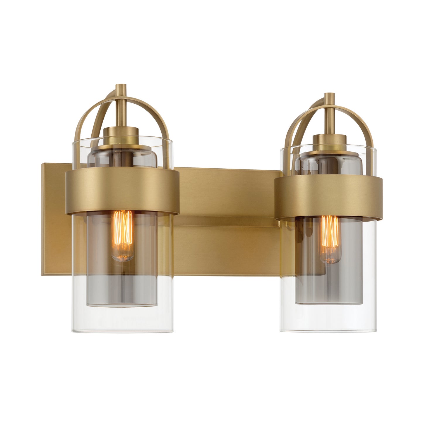 Ravik Two Light Vanity in Legacy Brass