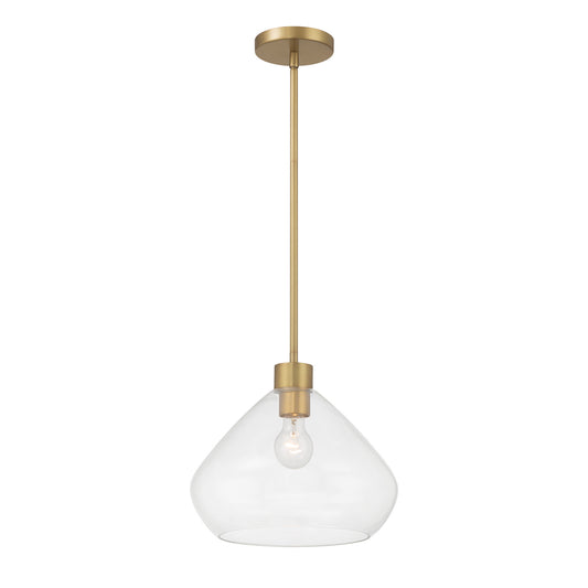 Elaris One Light Pendant in Legacy Brass