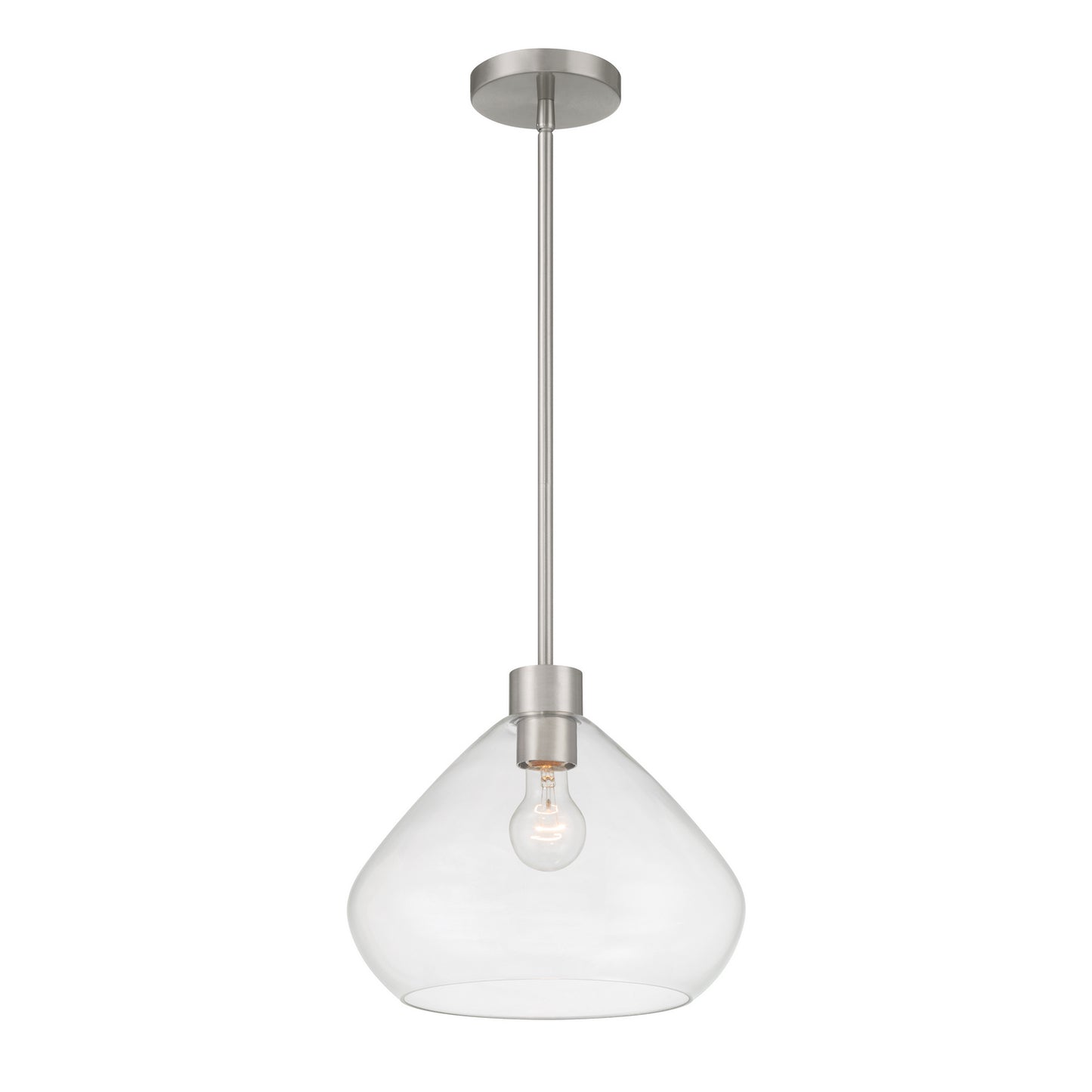 Elaris One Light Pendant in Brushed Nickel