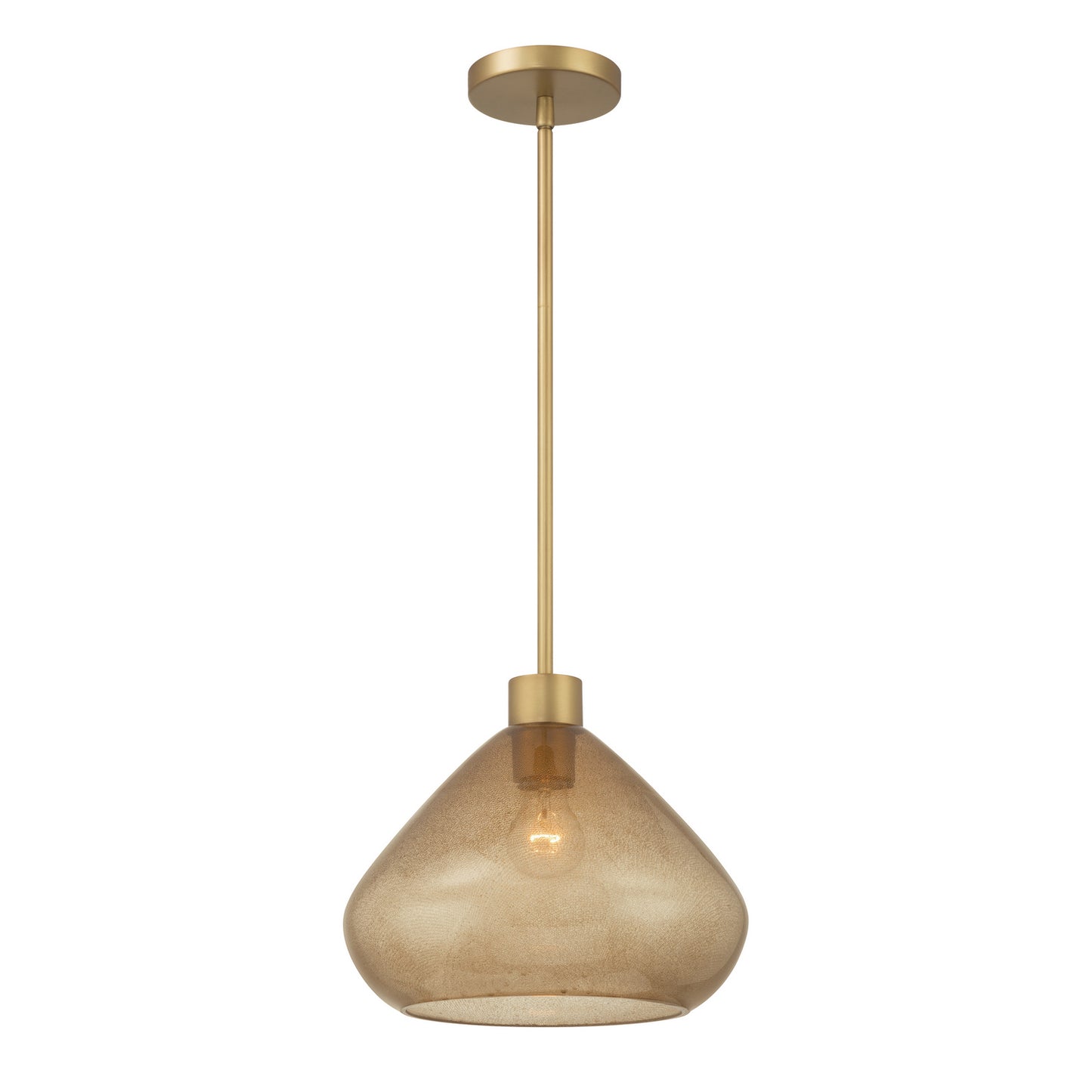 Elaris One Light Pendant in Legacy Brass