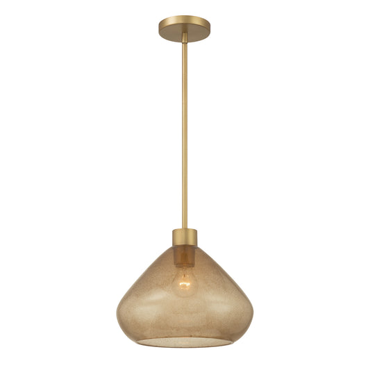 Elaris One Light Pendant in Legacy Brass