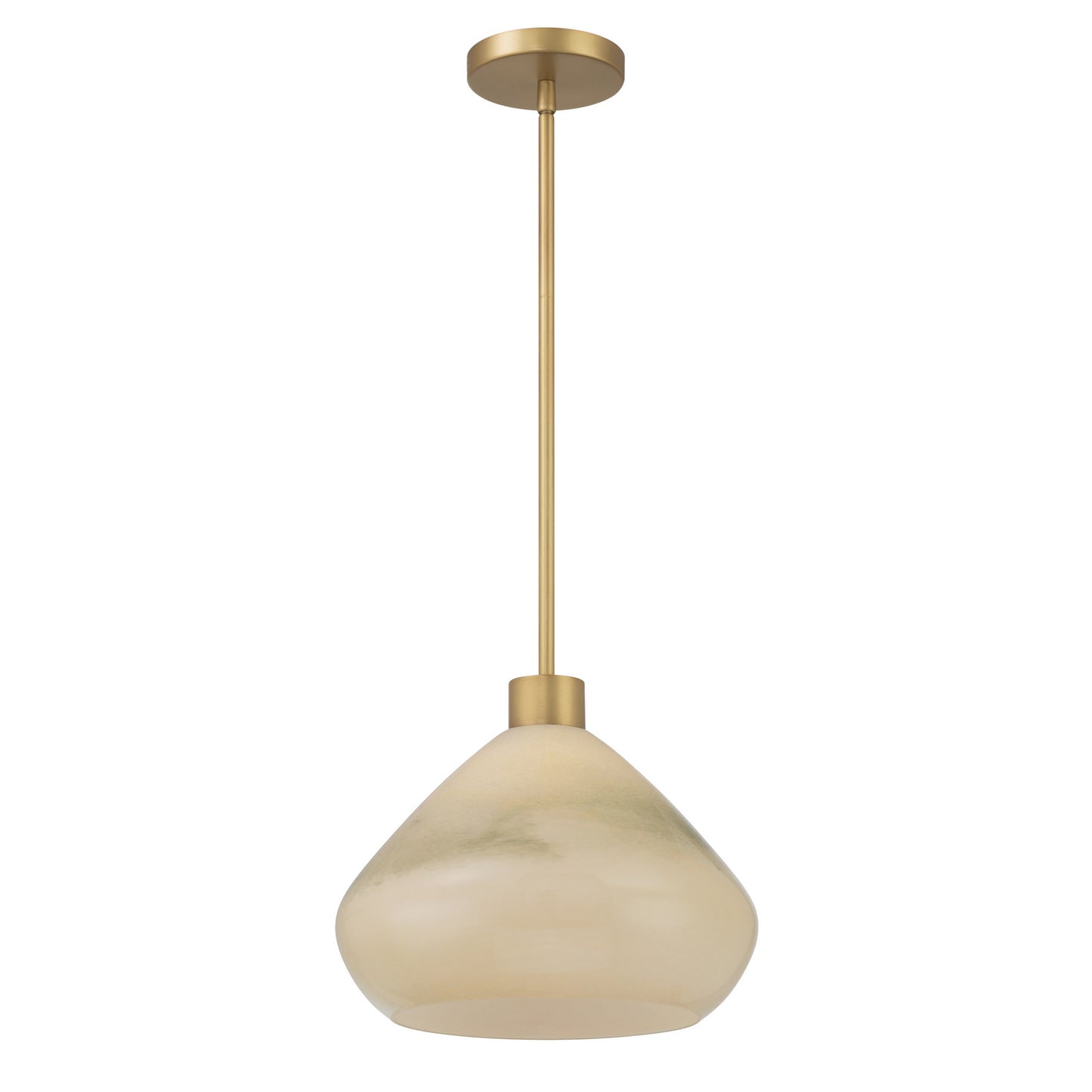 Elaris One Light Pendant in Legacy Brass