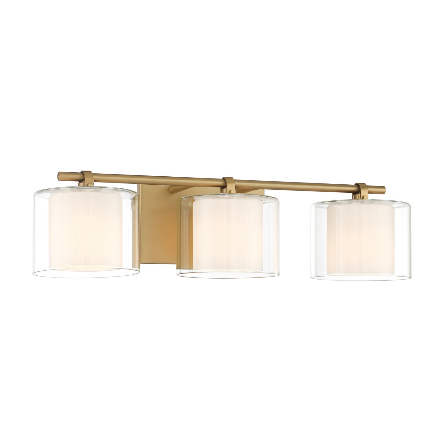 Seville Three Light Vanity in Legacy Brass