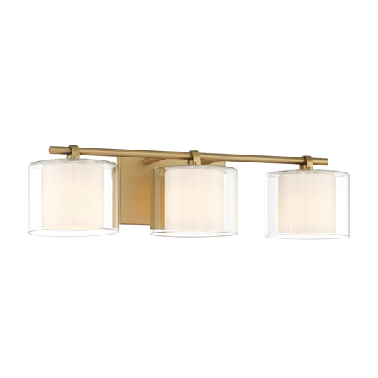 Seville Three Light Vanity in Legacy Brass