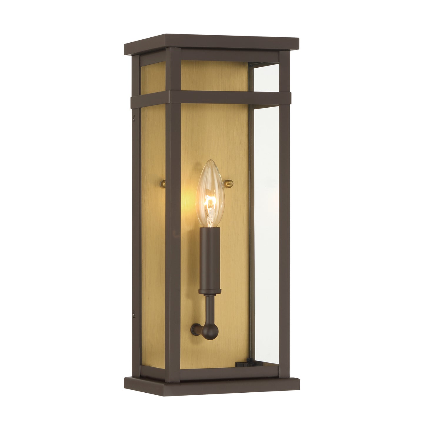 Briarlane One Light Outdoor Wall Sconce in Painted Legacy Brass