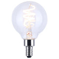 (4-Pack) Satco S12561 4W LED G16.5 Globe Bulb, E12 Base, 3000K, 350 Lumens, Clear