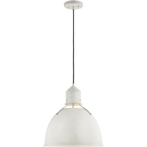 Huey One Light Pendant in Antique White