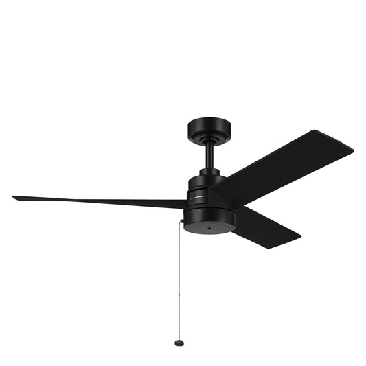 Spyn Lite 52" Ceiling Fan in Black
