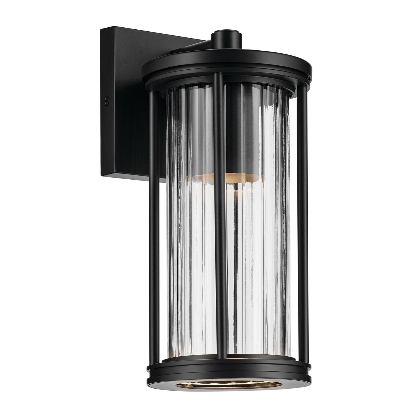 Barras One Light Outdoor Wall Mount in Black