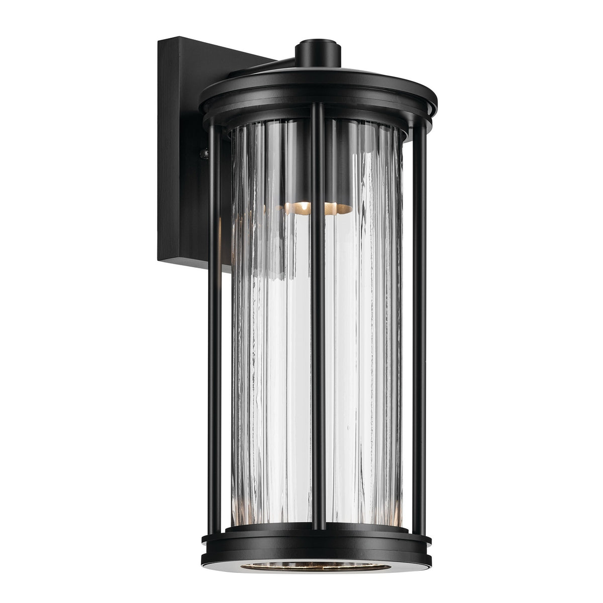 Barras One Light Outdoor Wall Mount in Black