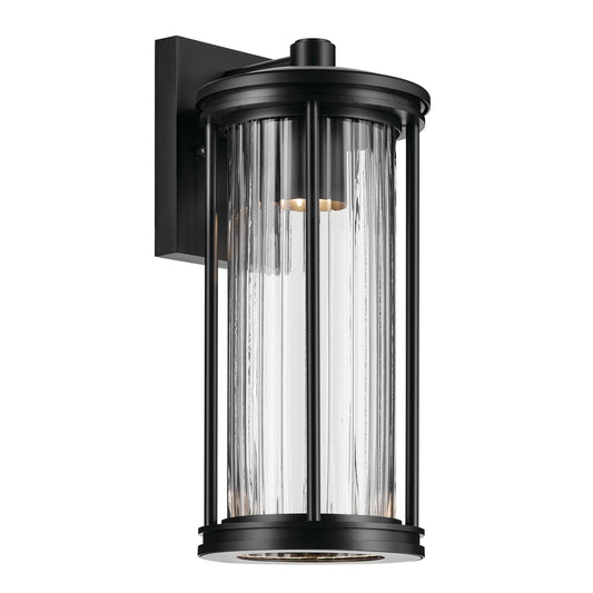 Barras One Light Outdoor Wall Mount in Black