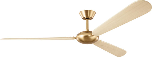 Pod 64" Ceiling Fan in Burnished Brass