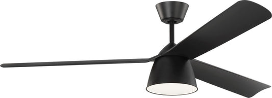 Studio 60" Ceiling Fan in Midnight Black