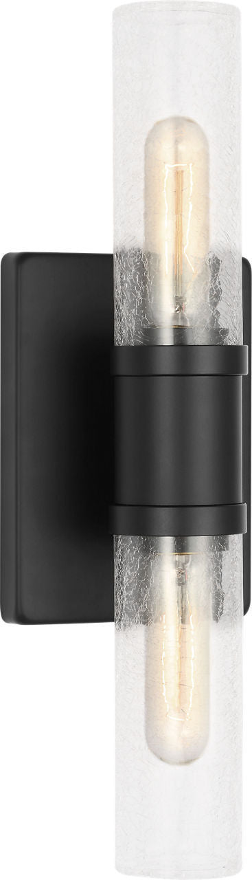 Keaton Two Light Vanity in Midnight Black | Midnight Black