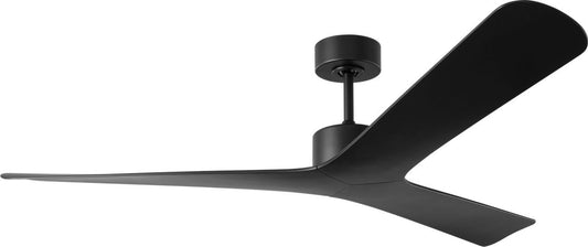 Tri Plank 57" Ceiling Fan in Midnight Black