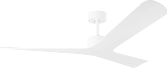Tri Plank 57" Ceiling Fan in Matte White