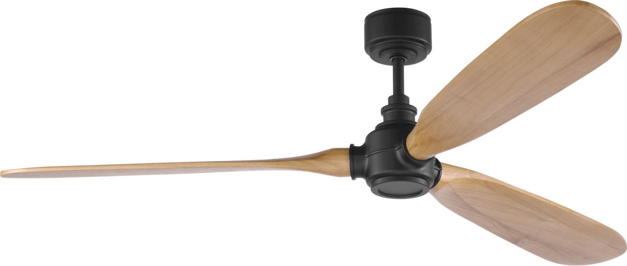 Valiant 60" Ceiling Fan in Midnight Black