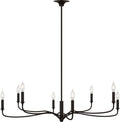 Chatsworth Eight Light Chandelier in Aged Iron | Aged Iron
