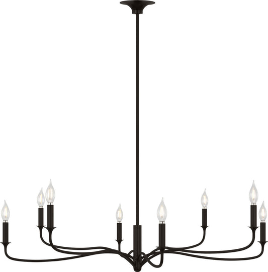Chatsworth Eight Light Chandelier in Aged Iron | Aged Iron