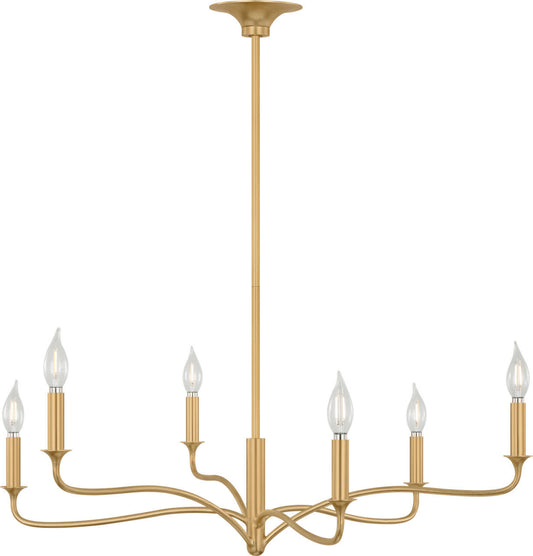 Chatsworth Six Light Chandelier in Gild | Gild