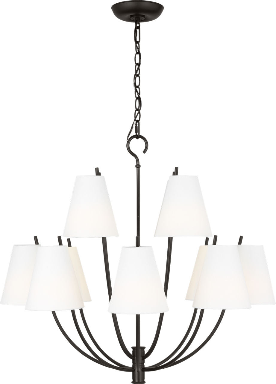 Marina 12 Light Chandelier in Aged Iron | Aged Iron