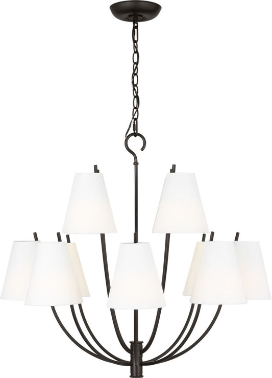 Marina 12 Light Chandelier in Aged Iron | Aged Iron