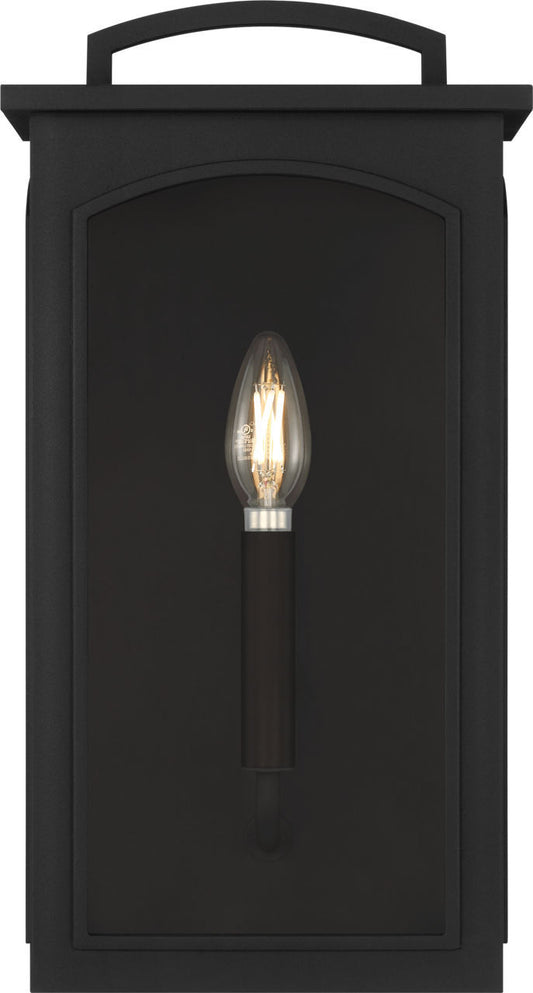Modesto One Light Wall Lantern in Textured Black | Textured Black