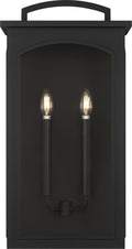 Modesto Two Light Wall Lantern in Textured Black | Textured Black