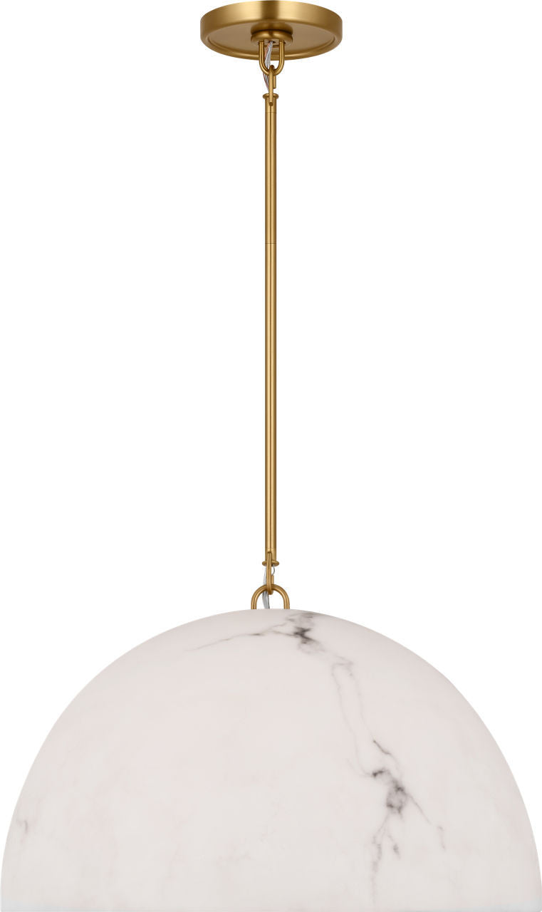 Savina One Light Pendant in Burnished Brass | Burnished Brass