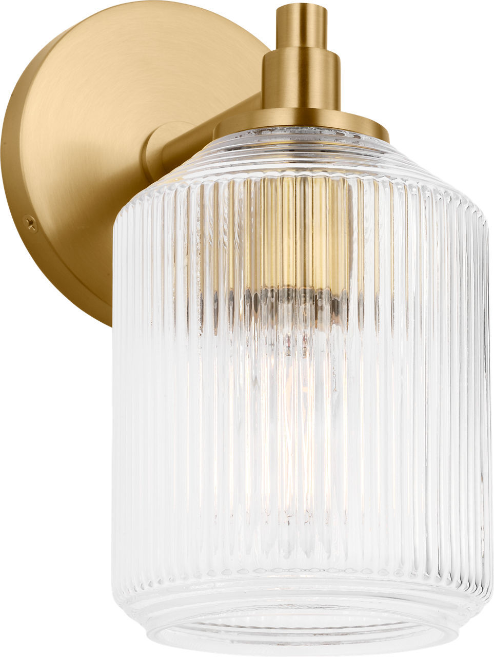 Barstow One Light Bath in Burnished Brass | Burnished Brass