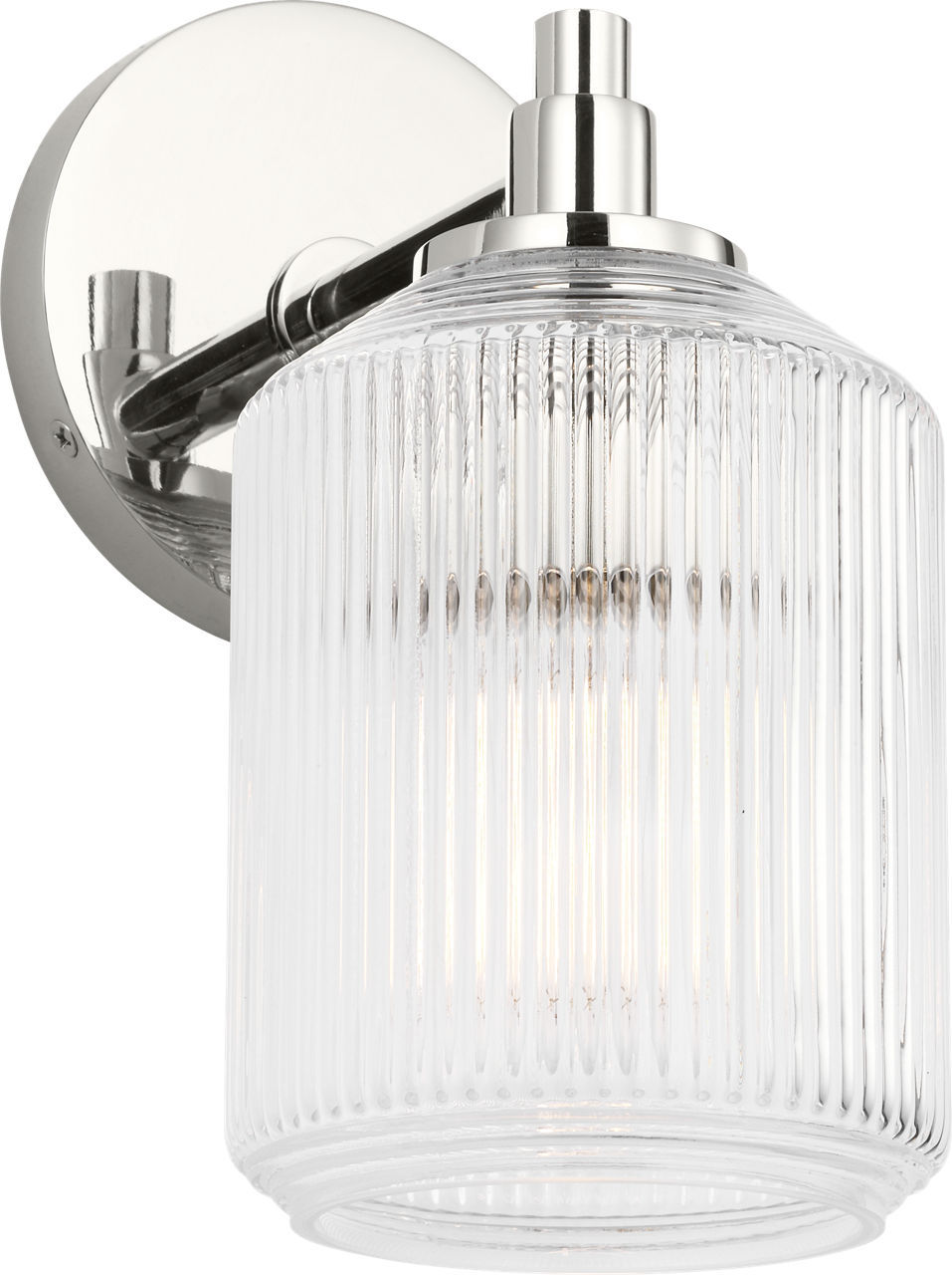 Barstow One Light Bath in Polished Nickel | Polished Nickel