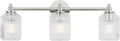 Barstow Three Light Bath in Polished Nickel | Polished Nickel