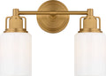 Ashford Two Light Bath in Burnished Brass | Burnished Brass