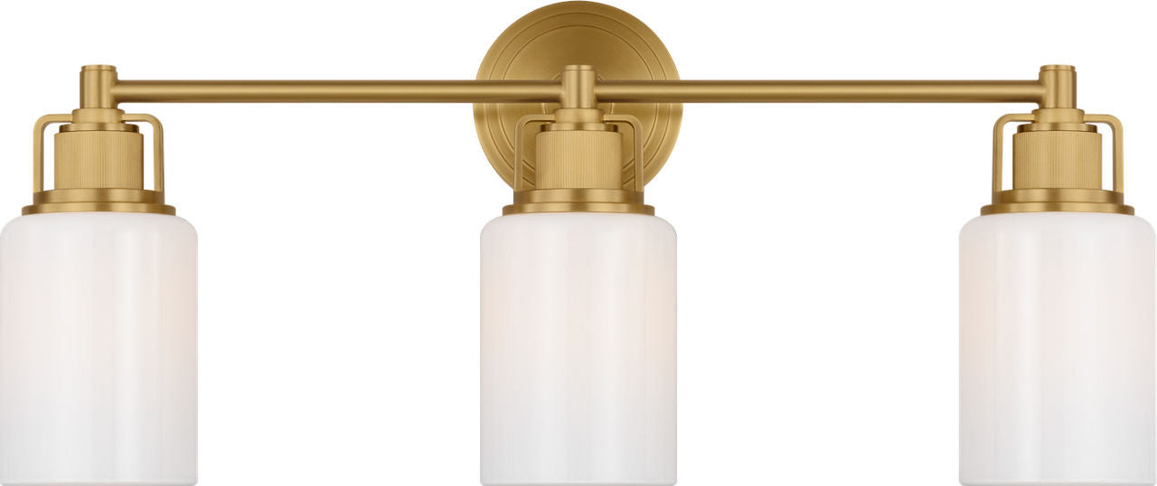 Ashford Three Light Bath in Burnished Brass | Burnished Brass