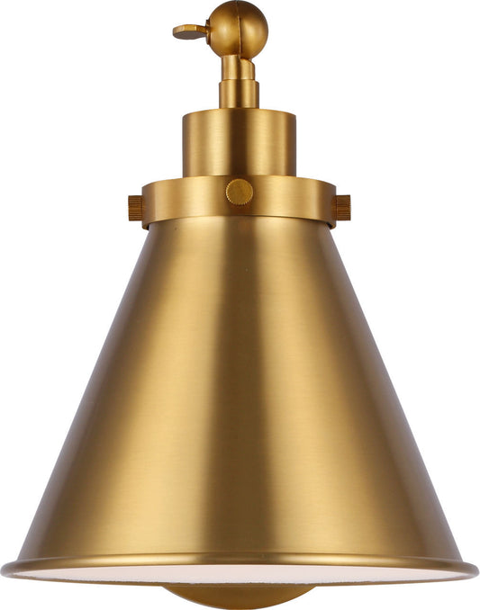 Wellfleet One Light Wall Sconce in Burnished Brass | Burnished Brass