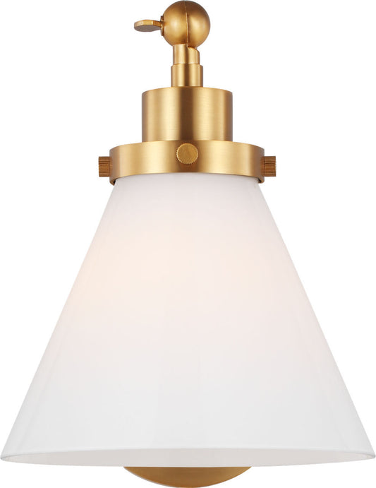 Wellfleet One Light Wall Sconce in Burnished Brass | Burnished Brass