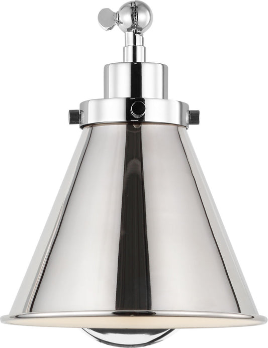 Wellfleet One Light Wall Sconce in Polished Nickel | Polished Nickel