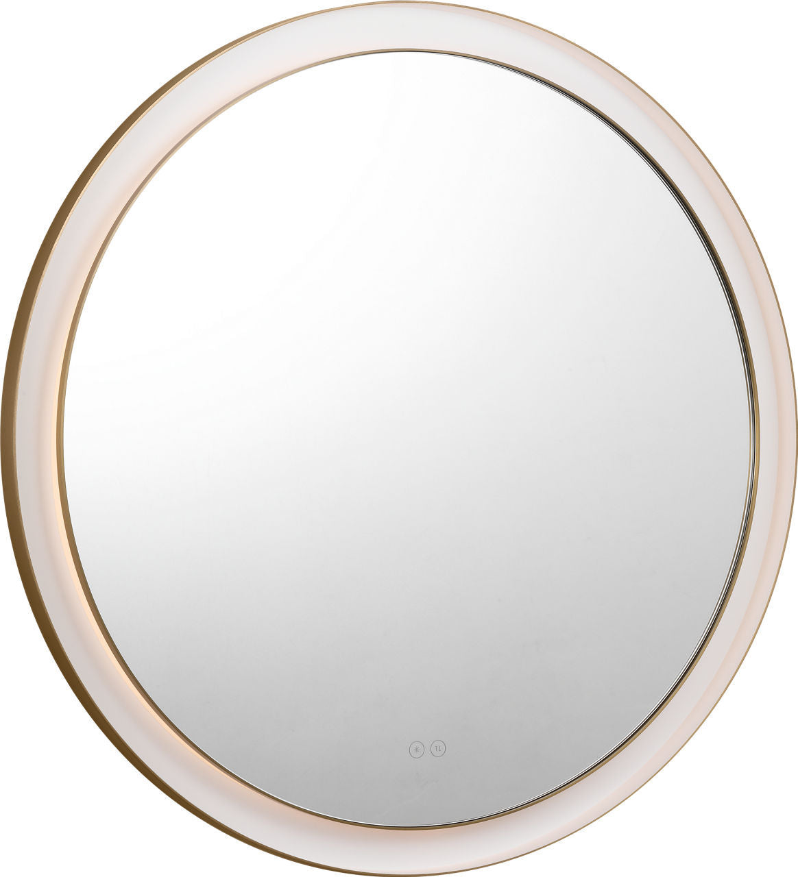 Chopin LED Mirror in Burnished Brass | Burnished Brass